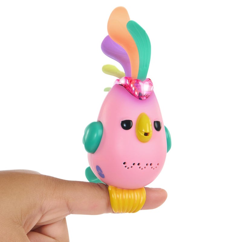 Fingerlings Sweet Tweets Interactive Bird - Record & Play Secret Messages, Includes 40+ Sounds & Reactions - Lionel (Blue) - Image 1